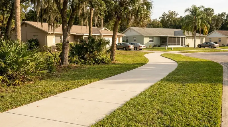Concrete sidewalk in Port Orange, FL